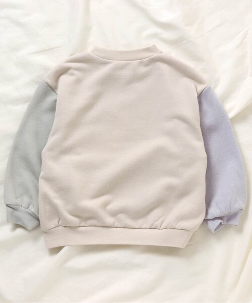 apres les cours（アプレレクール）の「/ゆったりスリットトレーナー（スウェット・キッズ・ピンク/チャコール/オフホワイト/ベージュ/ブラウン/その他2/ミント/パープル/アイボリー・140/130/100/90/110/80/120）」の19枚目の写真