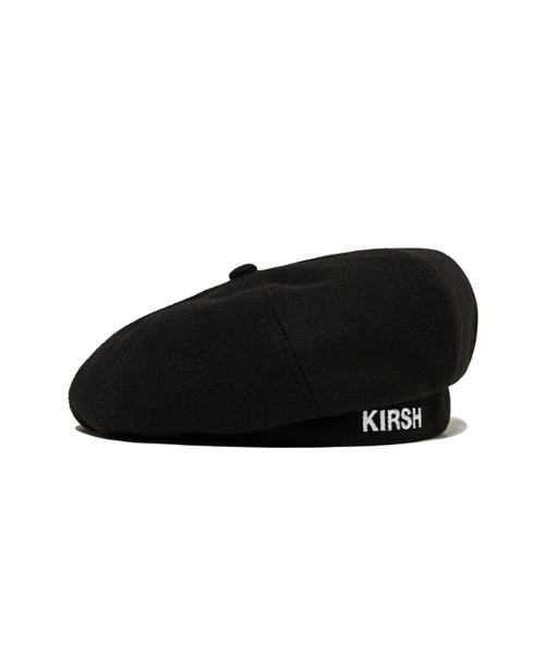 KIRSH（キルシー）の「A'GEM/9 × .kom『KIRSH/キルシー』STANDARD LOGO WOOL BERET KA /スタンダード ロゴ ウール ベレー帽（ハンチング/ベレー帽・レディース・ブラック・FREE）」の3枚目の写真