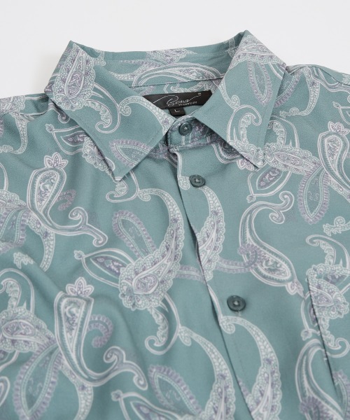 improves（インプローブス）の「アート グラフィック プリント レギュラーカラーシャツ（シャツ/ブラウス・メンズ・ライトグレー/サックスブルー/グレー/グリーン/オフホワイト/ラベンダー/ブラウン/ピンク・MEDIUM/LARGE）」の19枚目の写真