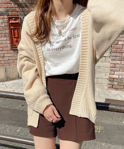 apres jour clair(アプレジュールクレア)の「【apres jour clair】ニットカーディガン(カーディガン/ボレロ・レディース・アイボリー/モスグリーン/ブラウン系その他・X-LARGE/フリー)」の10枚目の写真