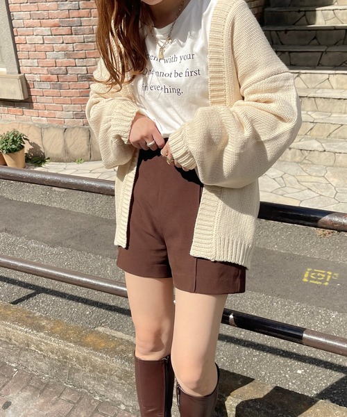 apres jour clair(アプレジュールクレア)の「【apres jour clair】ニットカーディガン(カーディガン/ボレロ・レディース・アイボリー/モスグリーン/ブラウン系その他・X-LARGE/フリー)」の9枚目の写真