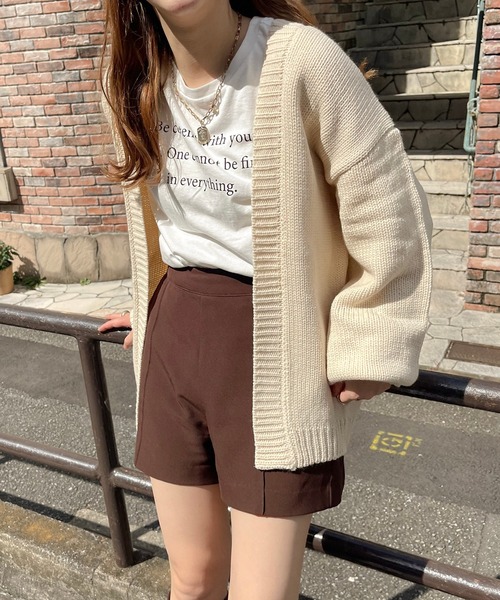 apres jour clair(アプレジュールクレア)の「【apres jour clair】ニットカーディガン(カーディガン/ボレロ・レディース・アイボリー/モスグリーン/ブラウン系その他・X-LARGE/フリー)」の21枚目の写真