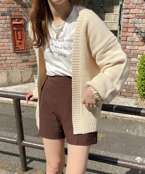 apres jour clair(アプレジュールクレア)の「【apres jour clair】ニットカーディガン(カーディガン/ボレロ・レディース・アイボリー/モスグリーン/ブラウン系その他・X-LARGE/フリー)」の20枚目の写真