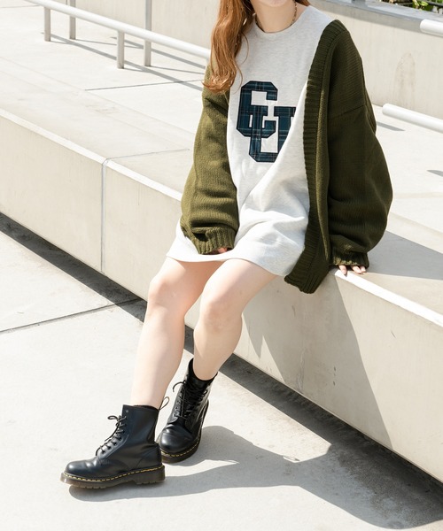 apres jour clair(アプレジュールクレア)の「【apres jour clair】ニットカーディガン(カーディガン/ボレロ・レディース・アイボリー/モスグリーン/ブラウン系その他・X-LARGE/フリー)」の12枚目の写真