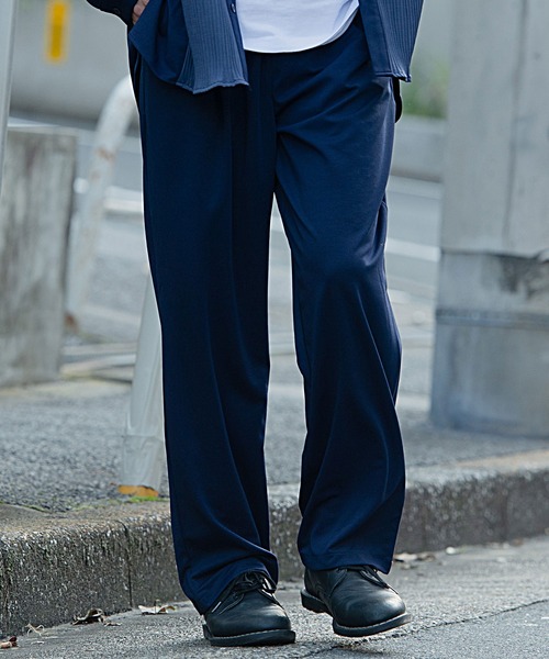 SILVER BULLET(シルバーバレット)の「『CavariA/キャバリア』ストレッチワイドパンツ(その他パンツ・メンズ・ネイビー/カーキ/ワイン/チャコール・M/L)」の4枚目の写真