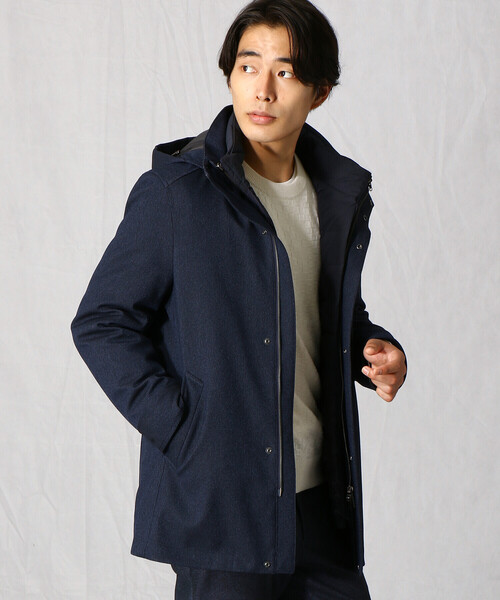 COMME CA MEN（コムサメン）の「３way ダウンコート（ダウンジャケット/コート・メンズ・ネイビー/グレー・S/LL/M/L）」の2枚目の写真