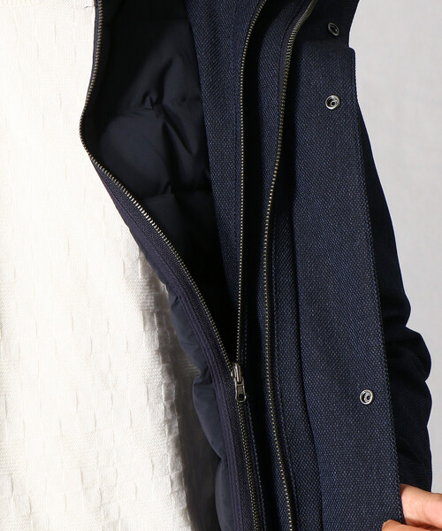 COMME CA MEN（コムサメン）の「３way ダウンコート（ダウンジャケット/コート・メンズ・ネイビー/グレー・S/LL/M/L）」の15枚目の写真