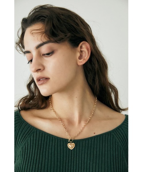 MOUSSY（マウジー）の「CLASSIC HEART MOTIF ネックレス（ネックレス・レディース・シルバー/ゴールド・FREE）」の12枚目の写真