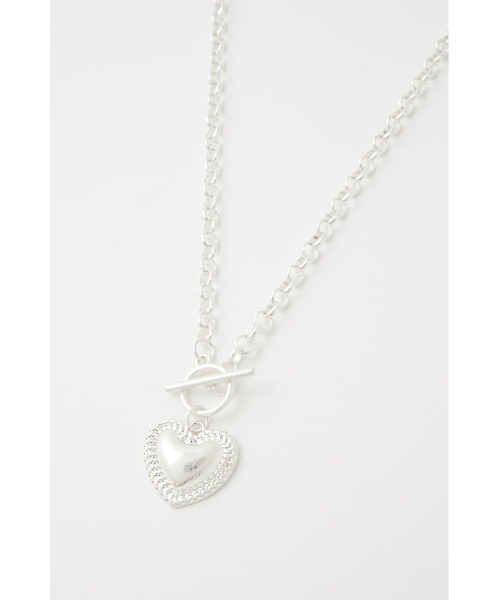 MOUSSY（マウジー）の「CLASSIC HEART MOTIF ネックレス（ネックレス・レディース・シルバー/ゴールド・FREE）」の8枚目の写真