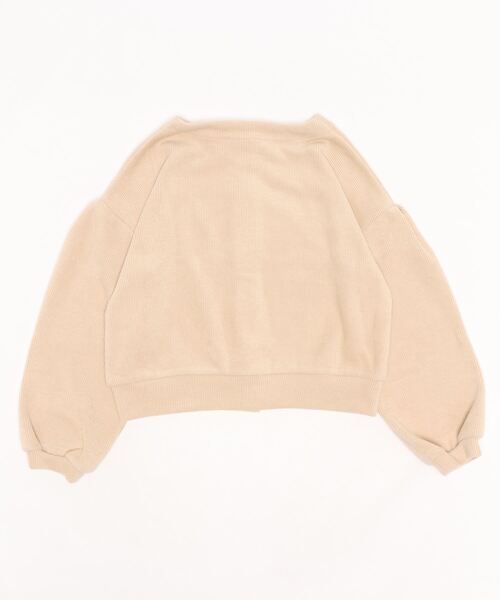 Lindsay（リンジィ）の「ボリューム袖カーディガン（カーディガン/ボレロ・キッズ・ライトベージュ・M）」の2枚目の写真