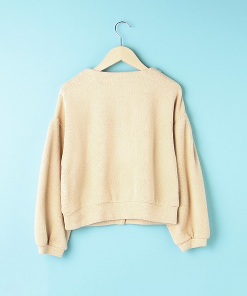 Lindsay（リンジィ）の「ボリューム袖カーディガン（カーディガン/ボレロ・キッズ・ライトベージュ・M）」の9枚目の写真