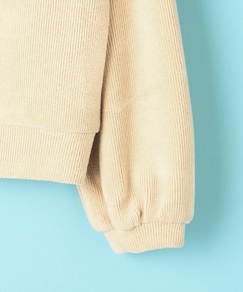 Lindsay（リンジィ）の「ボリューム袖カーディガン（カーディガン/ボレロ・キッズ・ライトベージュ・M）」の6枚目の写真