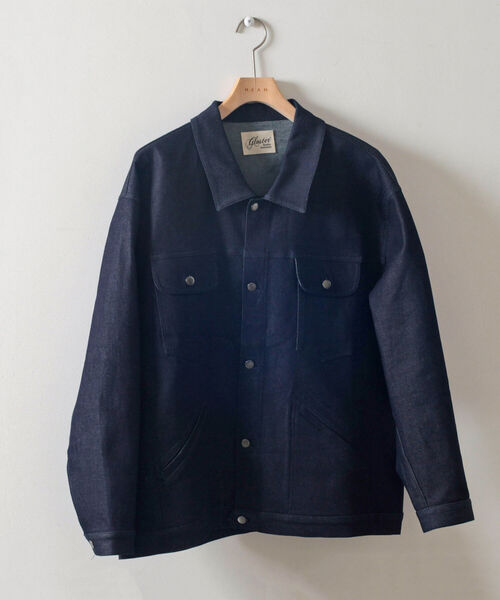 GLOSTER（グロスター）の「【GLOSTER/グロスター】リジットデニムジャケット（デニムジャケット・メンズ・インディゴブルー/ブラック・MEDIUM/LARGE）」の20枚目の写真