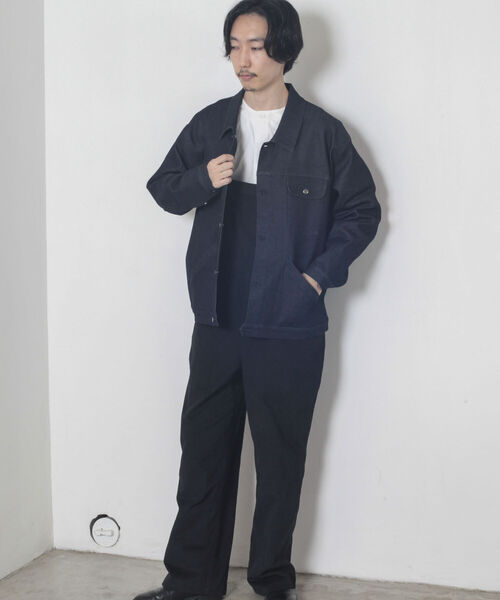 GLOSTER（グロスター）の「【GLOSTER/グロスター】リジットデニムジャケット（デニムジャケット・メンズ・インディゴブルー/ブラック・MEDIUM/LARGE）」の15枚目の写真