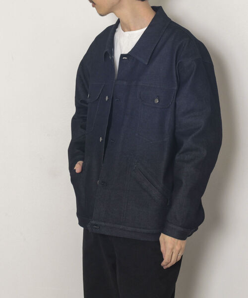 GLOSTER（グロスター）の「【GLOSTER/グロスター】リジットデニムジャケット（デニムジャケット・メンズ・インディゴブルー/ブラック・MEDIUM/LARGE）」の22枚目の写真