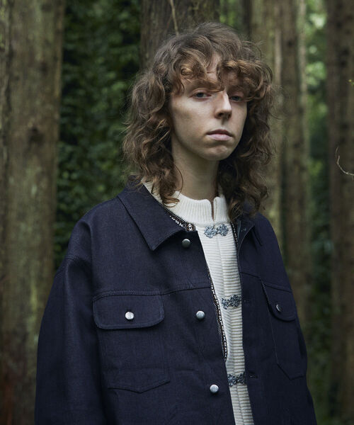 GLOSTER（グロスター）の「【GLOSTER/グロスター】リジットデニムジャケット（デニムジャケット・メンズ・インディゴブルー/ブラック・MEDIUM/LARGE）」の10枚目の写真