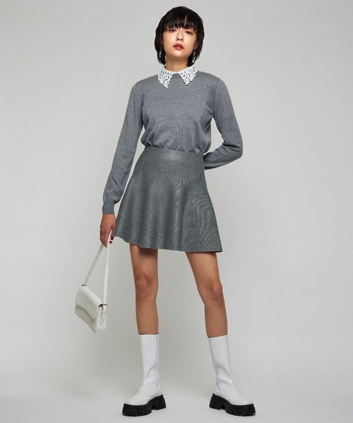 Narcissus（ナルシス）の「【Narcissus】フレアミニスカート（スカート・レディース・ブラック/グレー・FREE）」の12枚目の写真