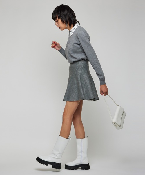 Narcissus（ナルシス）の「【Narcissus】フレアミニスカート（スカート・レディース・ブラック/グレー・FREE）」の14枚目の写真