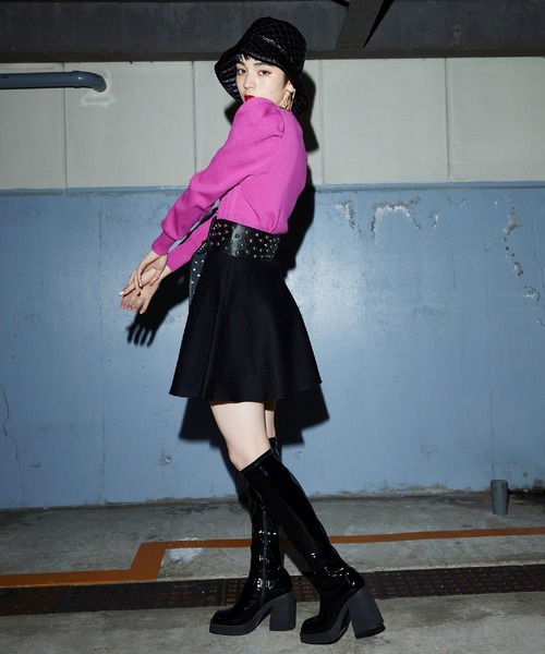 Narcissus（ナルシス）の「【Narcissus】フレアミニスカート（スカート・レディース・ブラック/グレー・FREE）」の21枚目の写真