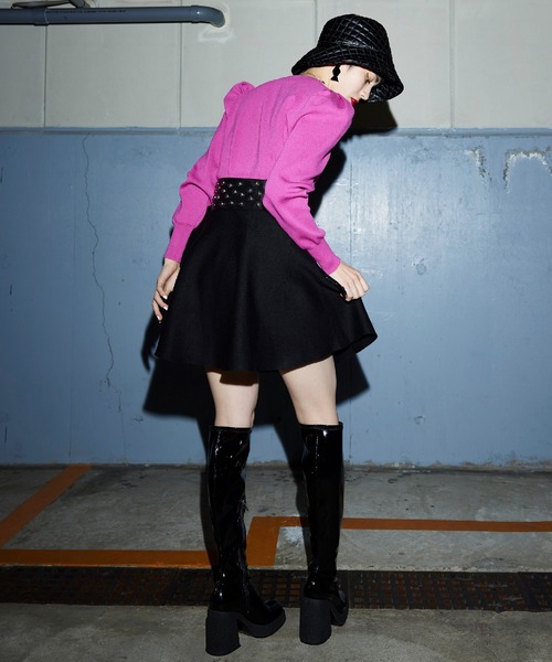 Narcissus（ナルシス）の「【Narcissus】フレアミニスカート（スカート・レディース・ブラック/グレー・FREE）」の22枚目の写真