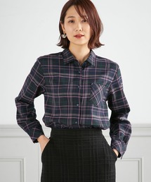 チェック起毛シャツ