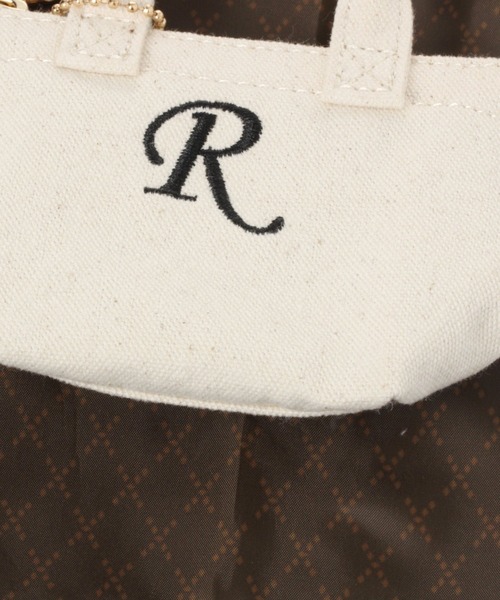 GLOBAL WORK（グローバルワーク）の「イニシャルチャームサブBAG/260746（エコバッグ/サブバッグ・レディース・ブラック/オフホワイト/グリーン/その他/アイボリー/ライトベージュ/ホワイト系その他3/グリーン系その他4・FREE）」の15枚目の写真