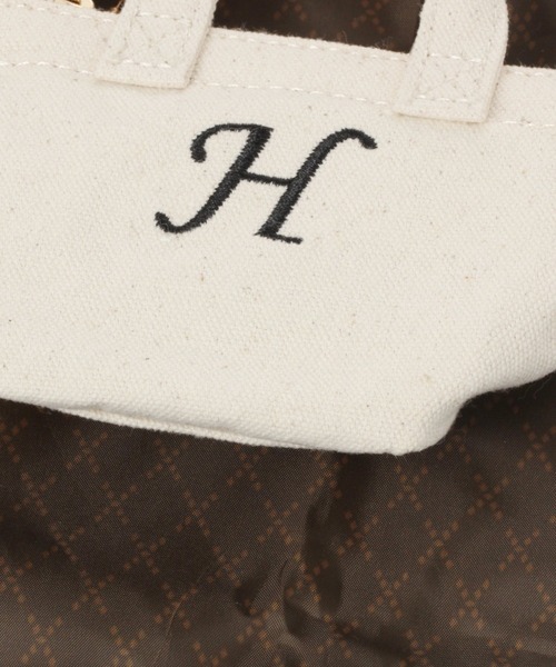 GLOBAL WORK（グローバルワーク）の「イニシャルチャームサブBAG/260746（エコバッグ/サブバッグ・レディース・ブラック/オフホワイト/グリーン/その他/アイボリー/ライトベージュ/ホワイト系その他3/グリーン系その他4・FREE）」の11枚目の写真