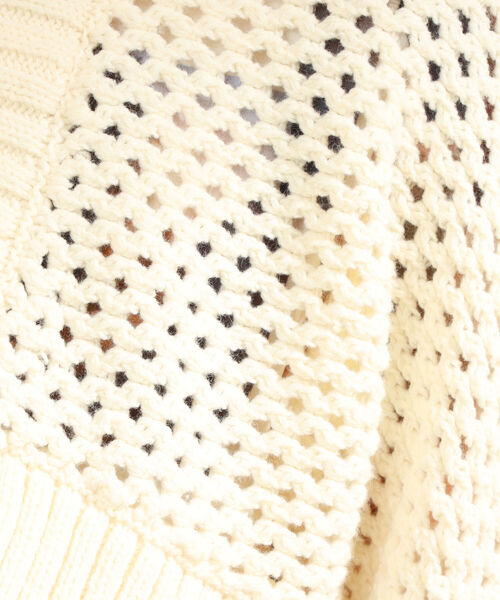 Ray BEAMS（レイビームス）の「Ray BEAMS / ダブル ベルト アーム ボレロ（カーディガン/ボレロ・レディース・ブラック/オフホワイト・ONE SIZE）」の12枚目の写真