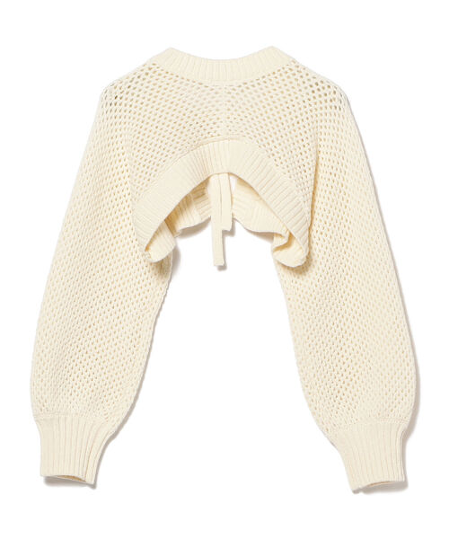 Ray BEAMS（レイビームス）の「Ray BEAMS / ダブル ベルト アーム ボレロ（カーディガン/ボレロ・レディース・ブラック/オフホワイト・ONE SIZE）」の13枚目の写真