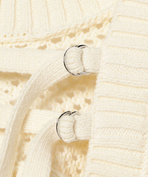 Ray BEAMS（レイビームス）の「Ray BEAMS / ダブル ベルト アーム ボレロ（カーディガン/ボレロ・レディース・ブラック/オフホワイト・ONE SIZE）」の14枚目の写真