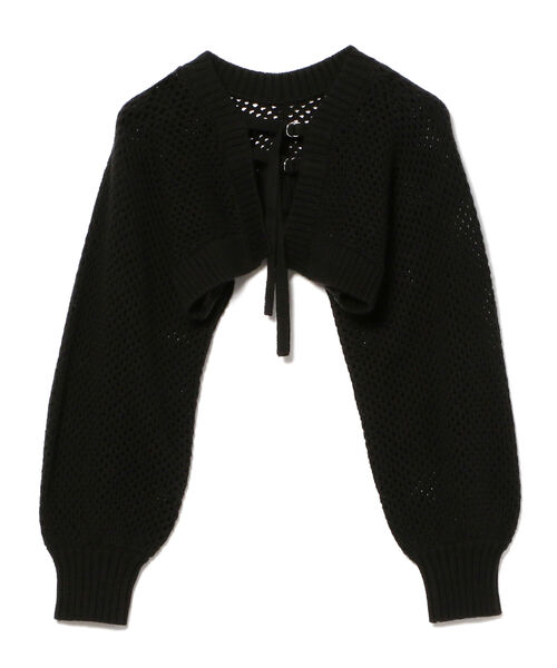 Ray BEAMS（レイビームス）の「Ray BEAMS / ダブル ベルト アーム ボレロ（カーディガン/ボレロ・レディース・ブラック/オフホワイト・ONE SIZE）」の15枚目の写真