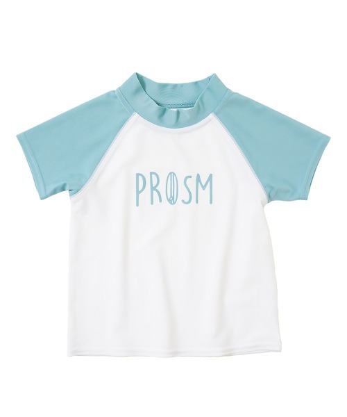 devirock(デビロック)の「カラーブロック半袖ラッシュガード(ラッシュガード・キッズ・ブルーグレー/グリーン系その他/スミクロ・110cm/100cm/120cm/130cm/140cm/150cm/160cm)」の11枚目の写真