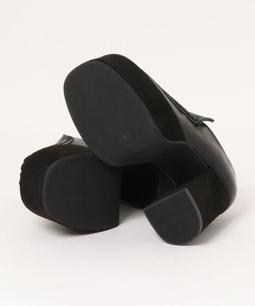 Parade(パレード)の「【厚底】スクエアトゥ チャンキーヒールマニッシュ 8601(ドレスシューズ・レディース・ブラック/アイボリー・S/M/L)」の3枚目の写真