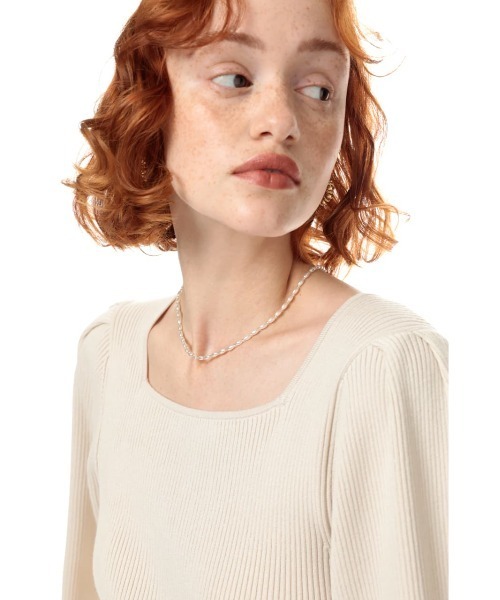 SLY（スライ）の「F/PEARL BEADS NECKLACE ネックレス（ネックレス・レディース・ホワイト・FREE）」の2枚目の写真