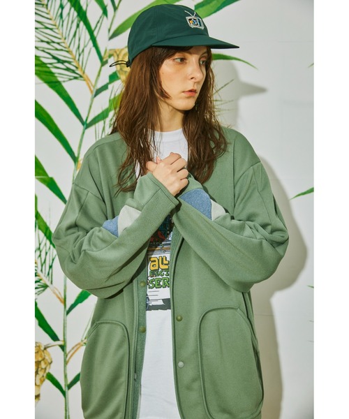 And A（アンドエー）の「AlexanderLeeChang アレキサンダーリーチャン / QUICK DRY CARDIGAN クイックドライ オーバーサイズ 切り替えカーディガン / AC012211（カーディガン/ボレロ・メンズ・ネイビー/オレンジ/カーキ・3/2）」の6枚目の写真