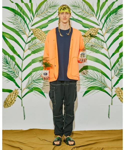 And A（アンドエー）の「AlexanderLeeChang アレキサンダーリーチャン / QUICK DRY CARDIGAN クイックドライ オーバーサイズ 切り替えカーディガン / AC012211（カーディガン/ボレロ・メンズ・ネイビー/オレンジ/カーキ・3/2）」の7枚目の写真