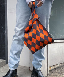 ダイヤモンドニットバッグ