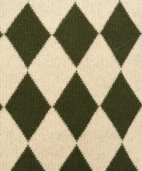 Oriens JOURNAL STANDARD（オリエンス ジャーナルスタンダード）の「ダイヤモンドニットバッグ（ハンドバッグ・レディース・ブラック/ナチュラル/ブルー・FREE）」の5枚目の写真