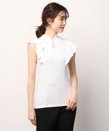 未使用級 デサントリュクス ラッフルスリーブ シャツ ピンク L 63515754_1_d_215.jpg