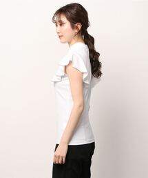 DESCENTE - 【しぃ】デサントゴルフ　LUXEリュクスシリーズ　ラッフルスリーブシャツ DESCENTE GOLF（デサントゴルフ）の「【LUXE】リサイクル