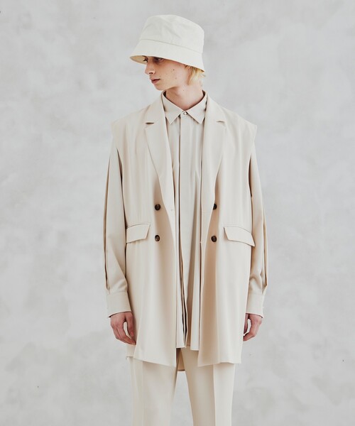 tk.TAKEO KIKUCHI（ティーケータケオキクチ）の「◆ドライツイルロングベスト（ユニセックスアイテム）（ベスト・メンズ・ブラック/アイボリー・03/66/02）」の17枚目の写真