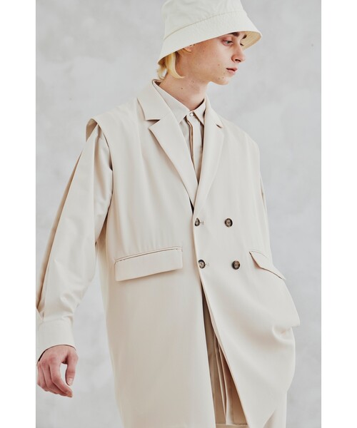 tk.TAKEO KIKUCHI（ティーケータケオキクチ）の「◆ドライツイルロングベスト（ユニセックスアイテム）（ベスト・メンズ・ブラック/アイボリー・03/66/02）」の19枚目の写真