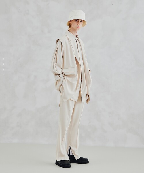 tk.TAKEO KIKUCHI（ティーケータケオキクチ）の「◆ドライツイルロングベスト（ユニセックスアイテム）（ベスト・メンズ・ブラック/アイボリー・03/66/02）」の11枚目の写真