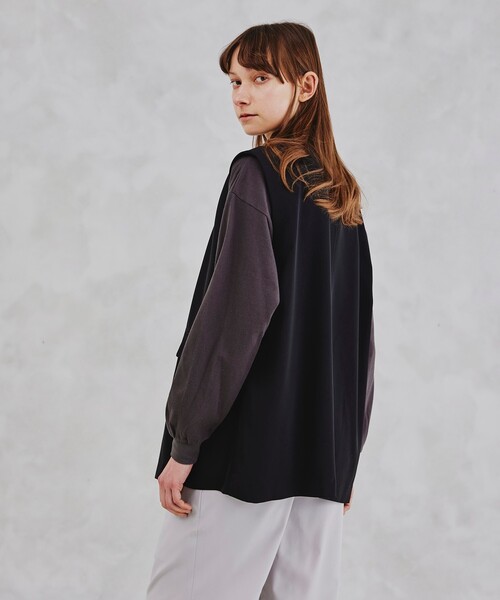 tk.TAKEO KIKUCHI（ティーケータケオキクチ）の「◆ドライツイルロングベスト（ユニセックスアイテム）（ベスト・メンズ・ブラック/アイボリー・03/66/02）」の21枚目の写真