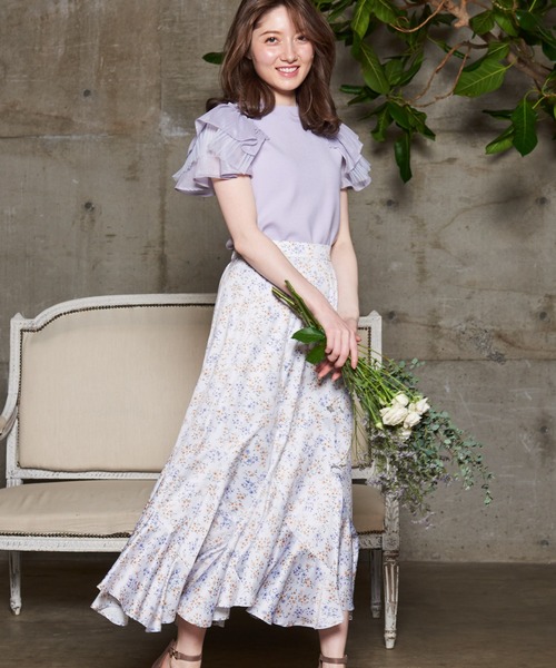 スカート スカート Noela(ノエラ)のスカート「小花柄切替スカート スカート スカート Noela(ノエラ)のスカート「小花柄切替スカート