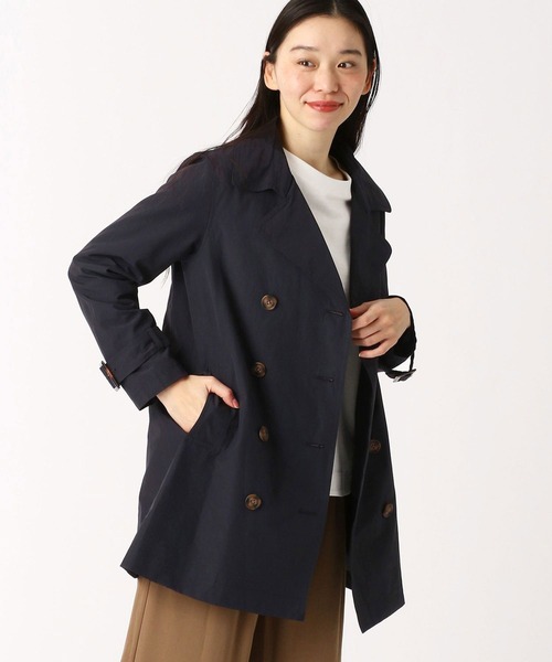 Grand PARK（グランドパーク）の「ミディ丈トレンチコート（トレンチコート・レディース・ベージュ/カーキ/ネイビー・MEDIUM/LARGE）」の3枚目の写真