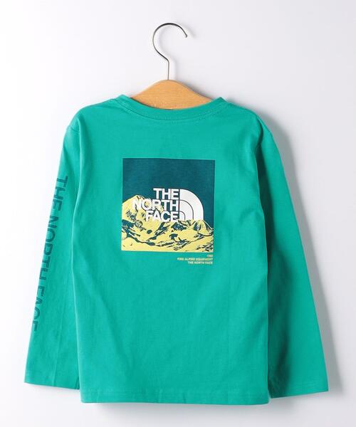 THE NORTH FACE（ザノースフェイス）の「＜THE NORTH FACE（ザノースフェイス）＞TJ  ロングスリーブ グラフィック TEE 100cm-130cm（Tシャツ/カットソー・キッズ・ホワイト/グレー/ケリー・110cm/100cm/120cm/130cm）」の3枚目の写真