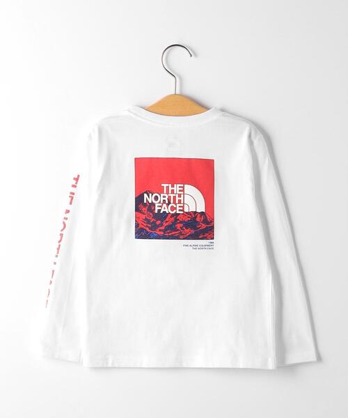 THE NORTH FACE（ザノースフェイス）の「＜THE NORTH FACE（ザノースフェイス）＞TJ  ロングスリーブ グラフィック TEE 100cm-130cm（Tシャツ/カットソー・キッズ・ホワイト/グレー/ケリー・110cm/100cm/120cm/130cm）」の2枚目の写真