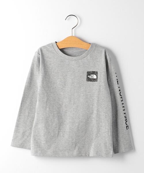 THE NORTH FACE（ザノースフェイス）の「＜THE NORTH FACE（ザノースフェイス）＞TJ  ロングスリーブ グラフィック TEE 100cm-130cm（Tシャツ/カットソー・キッズ・ホワイト/グレー/ケリー・110cm/100cm/120cm/130cm）」の4枚目の写真