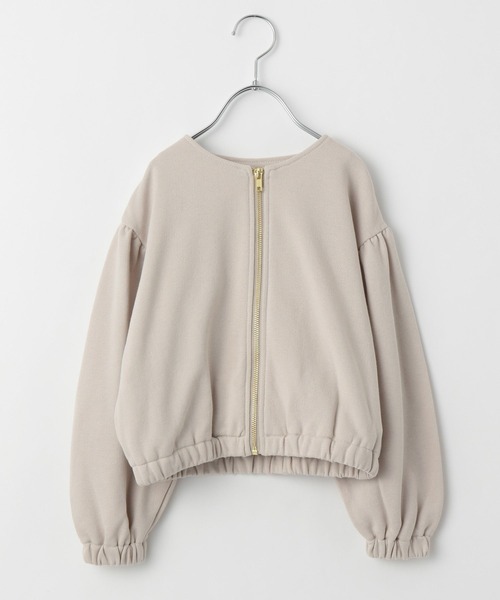 GLOBAL WORK(グローバルワーク)の「【キッズ】イージーDRY/ノーカラーカーディガン/267153(カーディガン/ボレロ・キッズ・アイボリー/ライトパープル・110cm/100cm/120cm/130cm/140cm/150cm/160cm)」の2枚目の写真